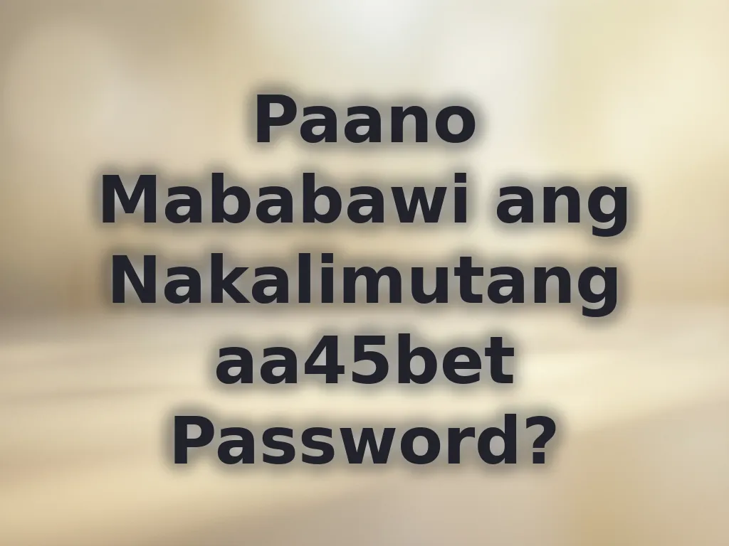 Account Recovery
